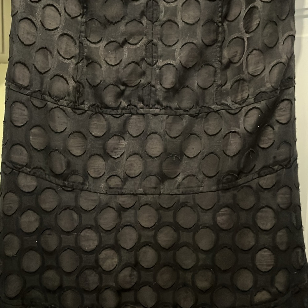 Womens Anne Klein black dot cap sleeve dress size 4 - Picture 3 of 3